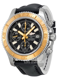 Breitling Superocean Chronograph II Czarny/Skóra Ø44 mm C1334112-BA84-226X-A20BA.1