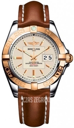 Breitling Galactic 41 Srebrny/Skóra Ø41 mm C49350L2-G701-425X-A18BA.1