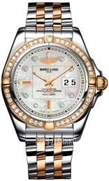 Breitling Galactic 41 Biały/Stal Ø41 mm C49350LA-A706-366C
