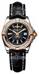 Breitling Galactic 32 Czarny/Skóra Ø31.8 mm C71356LA.BA12.777P.A14BA.1