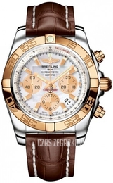 Breitling Chronomat 44 Biały/Skóra Ø44 mm CB011012-A697-739P-A20BA.1