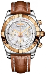 Breitling Chronomat 44 Biały/Skóra Ø44 mm CB011012-A698-737P-A20BA.1