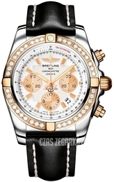 Breitling Chronomat 44 Biały/Skóra Ø44 mm CB011053-A696-435X-A20BA.1