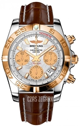 Breitling Chronomat 41 Biały/Skóra Ø41 mm CB014012-A722-724P-A18BA.1