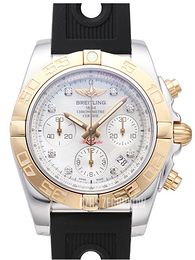 Breitling Chronomat 41 Biały/Guma Ø41 mm CB014012-A723-202S-A18D.2