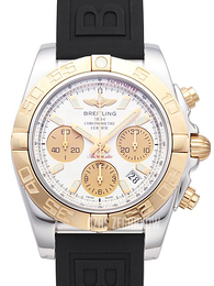 Breitling Chronomat 41 Srebrny/Guma Ø41 mm CB014012-G713-150S-A18S.1