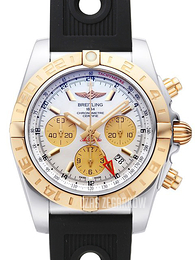 Breitling Chronomat 44 GMT Biały/Guma Ø44 mm CB042012-A739-200S-A20D.2