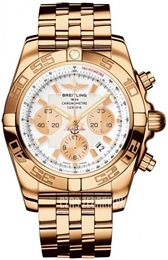 Breitling Chronomat 44 Biały/18 karatowe różowe złoto Ø44 mm HB011012-A696-375H
