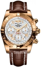 Breitling Chronomat 41 Biały/Skóra Ø41 mm HB014012-A748-724P-H18BA.1