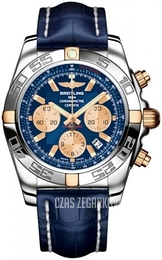 Breitling Chronomat 44 Niebieski/Skóra Ø44 mm IB011012-C790-731P-A20BA.1