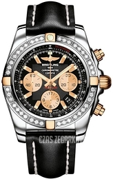 Breitling Chronomat 44 Czarny/Skóra Ø44 mm IB011053-B968-435X-A20BA.1
