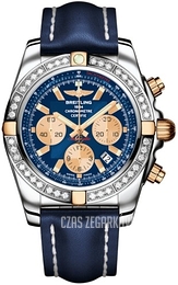 Breitling Chronomat 44 Niebieski/Skóra Ø44 mm IB011053-C790-105X-A20BA.1