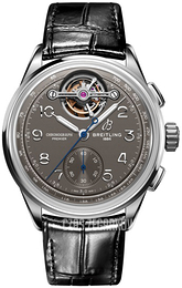 Breitling Premier B21 Chronograph Tourbillion Szary/Skóra Ø42 mm JB2120A61B1P1