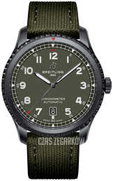 Breitling Aviator 8 Automatic 41 Zielony/Skóra Ø41 mm M173152A1L1X1