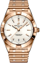 Breitling Chronomat 32 Biały/18 karatowe różowe złoto Ø32 mm R77310101A1R1