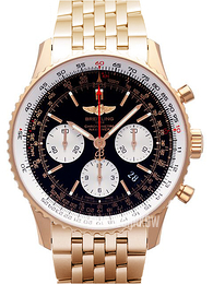 Breitling Navitimer 01 Czarny/18 karatowe różowe złoto Ø43 mm RB012012-BA49-447R