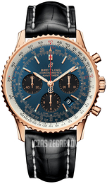 Breitling Navitimer 01 Niebieski/Skóra Ø43 mm RB0121211C1P1