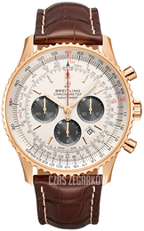 Breitling Navitimer 1 B01 Chronograph 46 Srebrny/Skóra Ø46 mm RB0127121G1P2