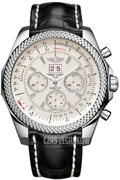 Breitling for Bentley 6.75 Srebrny/Skóra Ø49 mm A4436412-G679-760P-A20BA.1