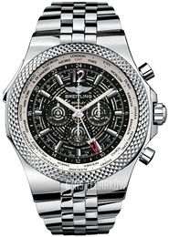Breitling for Bentley GMT Czarny/Stal Ø49 mm A4736212-BC76-998A