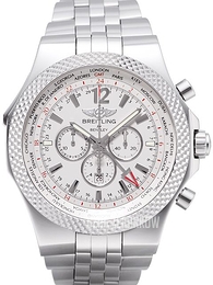 Breitling for Bentley GMT Srebrny/Stal Ø49 mm A4736212-G657-998A