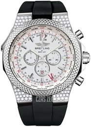Breitling for Bentley GMT Biały/Guma Ø49 mm A47362AL-A740-210S-A20D.2
