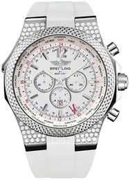 Breitling for Bentley GMT Biały/Guma Ø49 mm A47362AL-A740-219S-A20D.2