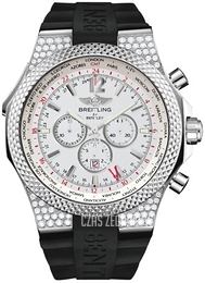 Breitling for Bentley GMT Biały/Guma Ø49 mm A47362AL-A740-222S-A20D.2