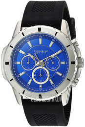 Bulova Caravelle Niebieski/Guma Ø48 mm 43A138