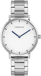 Bulova Caravelle Biały/Stal Ø39 mm 43A150