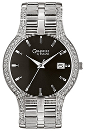 Bulova Czarny/Stal Ø39 mm 43B005