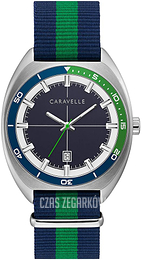 Bulova Caravelle Niebieski/Tkanina Ø40 mm 43B169