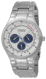 Bulova Biały/Stal Ø42 mm 43C18