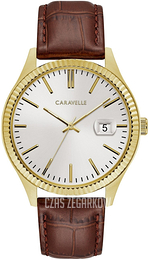 Bulova Caravelle Srebrny/Skóra Ø41 mm 44B115
