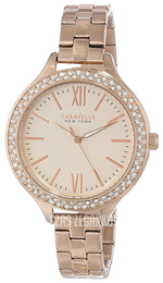 Bulova Caravelle Różowe złoto/Stal w kolorze różowego złota Ø37 mm 44L125