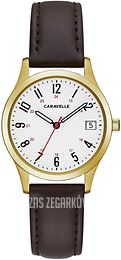 Bulova Caravelle Srebrny/Skóra Ø30 mm 44M112