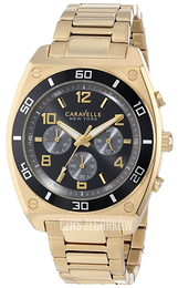 Bulova Caravelle Czarny/Stal w odcieniu złota Ø53.5 mm 45A111