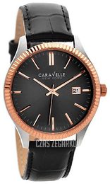Bulova Caravelle Czarny/Skóra Ø41 mm 45B131