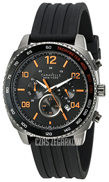 Bulova Caravelle Czarny/Guma Ø44 mm 45B141
