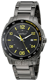 Bulova Caravelle Czarny/Stal Ø44 mm 45B143