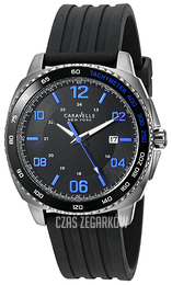 Bulova Caravelle Czarny/Guma Ø44 mm 45B144