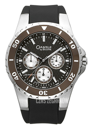 Bulova Caravelle Czarny/Guma Ø42 mm 45C103