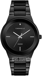 Bulova Caravelle Czarny/Stal Ø40 mm 45D108