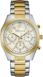 Bulova Caravelle Biały/Stal w odcieniu złota Ø36 mm 45L169