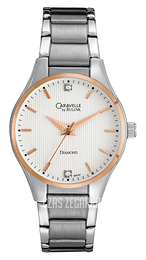 Bulova Caravelle Biały/Stal Ø30 mm 45P107