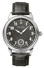 Bulova Accutron Czarny/Skóra 63A27