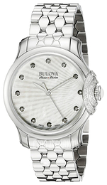 Bulova Diamond Biały/Stal Ø30 mm 63R147