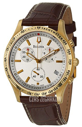 Bulova Dress Srebrny/Skóra Ø42 mm 64B104