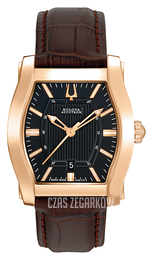 Bulova Accutron Czarny/Skóra 64B119