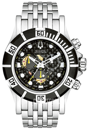 Bulova Accutron Czarny/Stal Ø44 mm 65A101